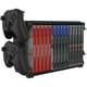 thumbnail image 2 of Soporte de juegos para PS5 PS4 XBOX Switch - Con soporte para 4 mandos - Estante para hasta 15 discos - Organizador universal de juegos para PlayStation y otros-Negro, 2 of 3