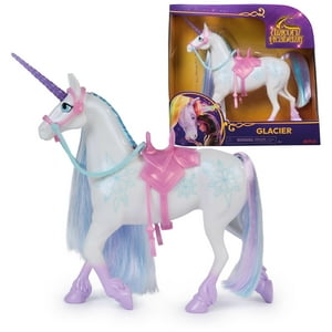 Toy Unicorn Academy Glacier Con 2 Accesorios De Equitación De 28 Cm