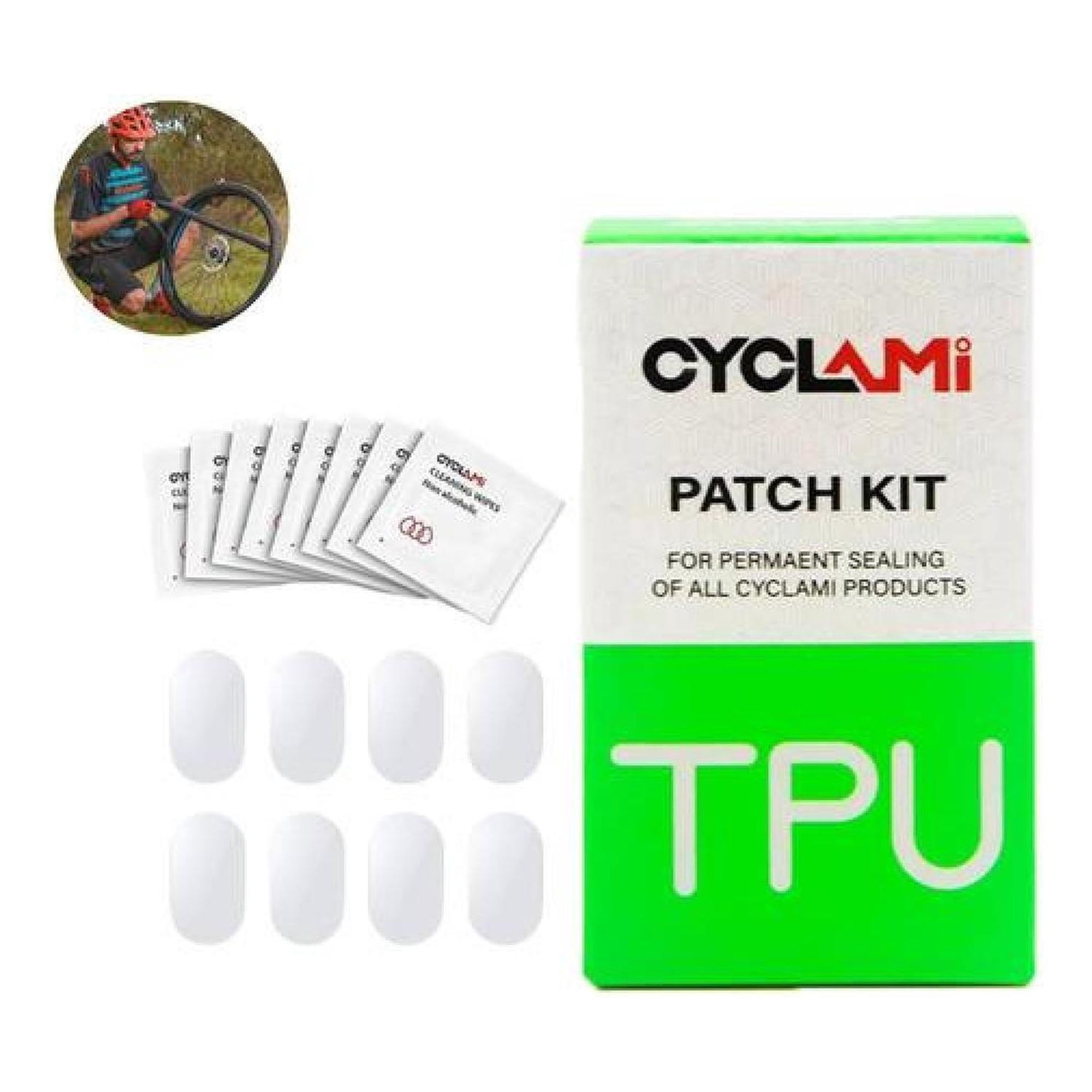 Ezn - Kit 8 Parches Compatibles Con Camara Tubolito Bicicleta