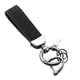 thumbnail image 5 of PU Cuero Llavero Decoración Regalo Llavero Clip Para Mochila Monedero Bolso Negro, 5 of 5