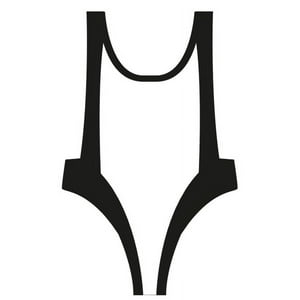 Samia - Traje De Baño Costados Rebajados Blanco Y Negro S