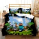 thumbnail image 1 of x1675 Bed Sheets Mine Sandbox Games Duvet Cover Cartoon Bedding sets Soft Quilt Cover and Pillowcases for Teens Kids /Double 3-Piece Bedding Set (1 Duvet Cover + 2 Pillow Shams) nj1675, 1 of 5