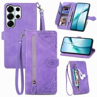 Funda Foxdock Cartera Piel Samsung Galaxy S26 Ultra – Antirrobo Rfid, Antigolpes – Púrpura