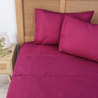 Mashini - Sábana 144 H Colores Lisos 2 P Fucsia