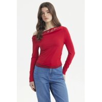 Fashionspark - Polera Mujer Ajustado Rojo