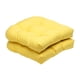 thumbnail image 1 of 2 Cojines De Asiento De Mimbre De Color Liso Con Respaldo Redondo, 48 Cm, Color Amarillo, 1 of 2