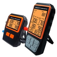 Xusx111 - Termómetro Inalámbrico De Carne De Largo Alcance Para Parrilla Y Fumar Con 4 Sondas Parrilla De Barbacoa Cocina Cocina Termómetro Digital Para Carne