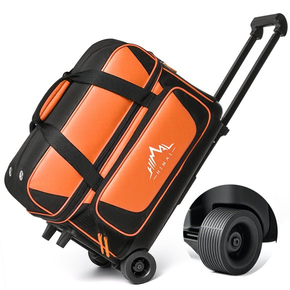 Bolso de Bowling GoHimal Doble Roller para 2 Bolas con Compartimento para Zapatos