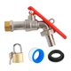 thumbnail image 1 of Grifo De Agua Con Cerradura Para Exteriores, De Metal Resistente Y Latón, Para Garaje, Hogar, Accesorios, Pagoda, Juego De 20 Mm, 1 of 5