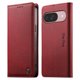 thumbnail image 1 of Funda Billetera de Cuero para [Google Pixel 9/9 Pro], Bloqueo RFID, Tarjetas y Soporte Rojo, 1 of 5