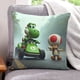 thumbnail image 1 of Yoshi Fundas de almohada de terciopelo con tema, regalos de funda de almohada, decoración para el hogar, cojín de lanzar, regalo de cumpleaños para fans y parejas.50*50cm., 1 of 6