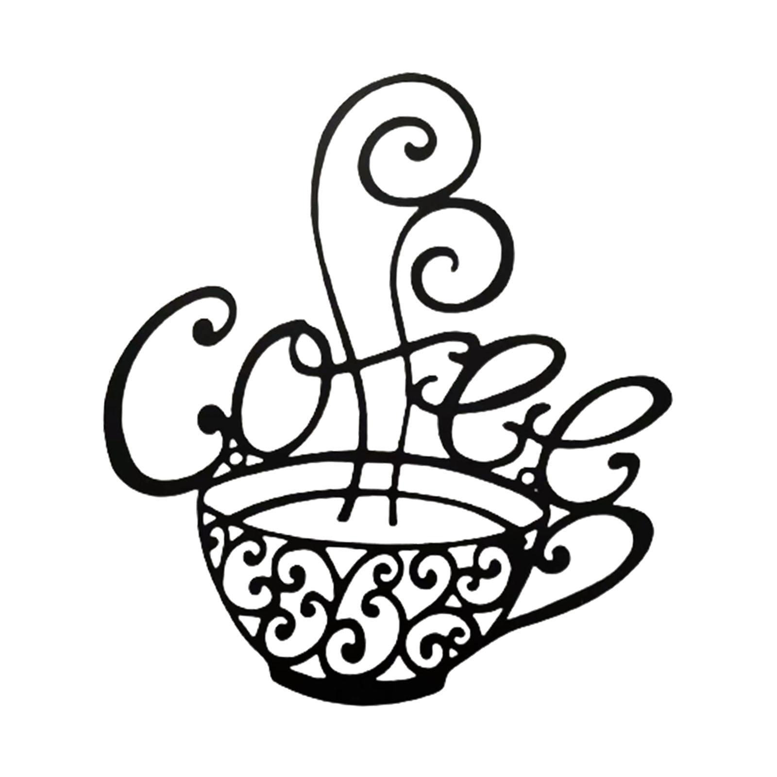 Bothyi - Letrero Para Barra De Café Y Té, Placa Colgante De Metal Para Decoración De Granja, 25x28cm