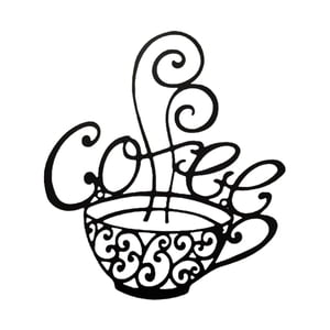 Bothyi - Letrero Para Barra De Café Y Té, Placa Colgante De Metal Para Decoración De Granja, 25X28Cm