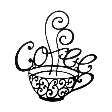 Bothyi - Letrero Para Barra De Café Y Té, Placa Colgante De Metal Para Decoración De Granja, 25X28Cm