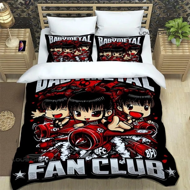 babymetal combination printed Bedding Sets exquisite supplies set duvet cover bed comforter set bedding set luxury birthday giftBed Sheets