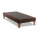thumbnail image 2 of Base Elegante Cama Europea 1.5 Plazas 105x190 Cm Chocolate Felpa, 2 of 4