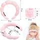 thumbnail image 2 of Sponge Spa Diadema Lavado Rostro Maquillaje Diadema con 2 Pcs Muñequera Mujeres Cute Cuidado de la piel Diademas Terry Towel Cloth Tela Cacampanao Band Maquillaje Eliminación Ducha..., 2 of 7