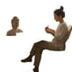 thumbnail image 2 of Figura buda meditación resina 23 cm beige, 2 of 3