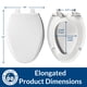 thumbnail image 3 of Asiento de inodoro Bemis 7900TDGSL Commercial Heavy Duty blanco, 3 of 9