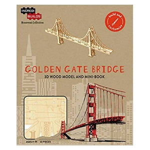 Insight - Golden Gate Bridge: Modelo Armable En Madera