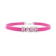 thumbnail image 1 of Hot Sexy Rose Red Suede Leather Collar Rhinestone Letters Choker Harajuku DIY Customized Necklaces Lovers BDSM Cosplay Jewelry, 1 of 3