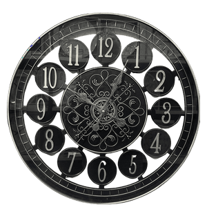 Decostilo - Reloj Decorativo De Pared Color Negro 50Cm