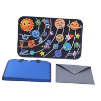 Magideal - Juego De Guión Gráfico De Fieltro, Juguete Montessori Fácil De Usar, Juego De Rol, Tablero De Aprendizaje Iluminación, Material Didáctico Para Niñas, Cielo