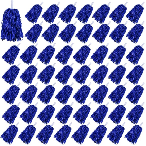 Pompones PPXMEEUDC 54 uds 33 cm Metálicos Azul
