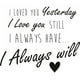 thumbnail image 1 of Decomural I Love You Romance WS-32379, 1 of 2