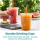 thumbnail image 3 of Vasos transparentes desechables GUSTO 473 ml, 100 unidades con tapas y pajitas, 3 of 7