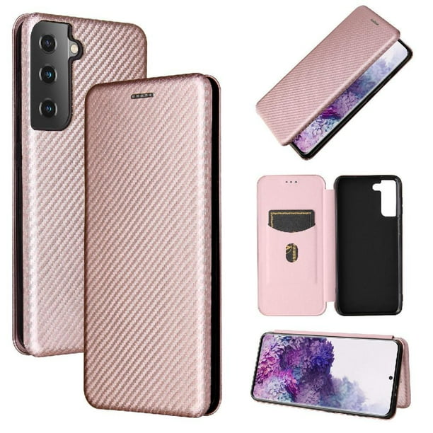 Funda Flip para FOXDOCK Samsung Galaxy S21 - Funda magnética de negocios, funda protectora delgada