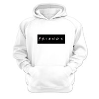 Genérico - Polerón Canguro Friends Blanco Talla M Unisex