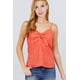 thumbnail image 1 of top Camisola Tejido con Ojales y Cuello en V con Lazo en la Parte Delantera, 1 of 5