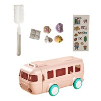 Magideal - Bonita Botella De Agua Con Y Correa, Botella De Agua Para Con , Taza De Agua Para , Coche De Dibujos Animados A Prueba De , Rosado