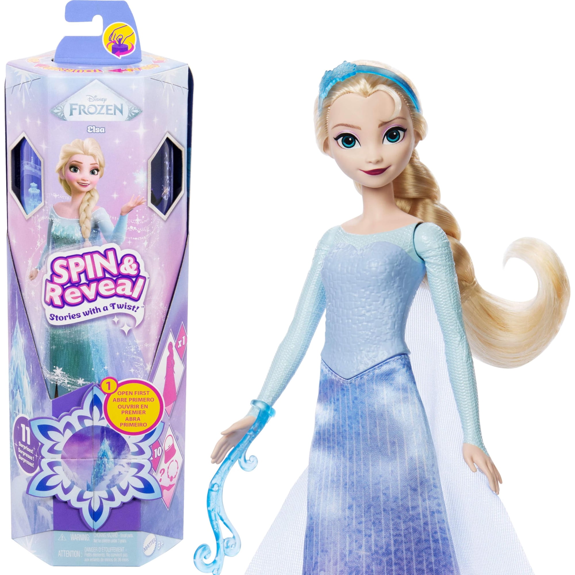 Disney Frozen Muñeca Spin Reveal Elsa