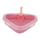 thumbnail image 3 of Bandeja De Arena Para Gatos Con Cuchara, Bandeja De Arena Para Gatos, Bandeja De Arena Triangular Duradera Para Gatos, Color Rosa, 3 of 5
