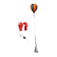 Magideal - Pelota De Reacción De Boxeo Saco De Boxeo Práctica De Golpes Mejora La Velocidad De Reacción Pelota De Velocidad De Boxeo Con Soporte Para Ejercicios Para Adultos Con Guantes