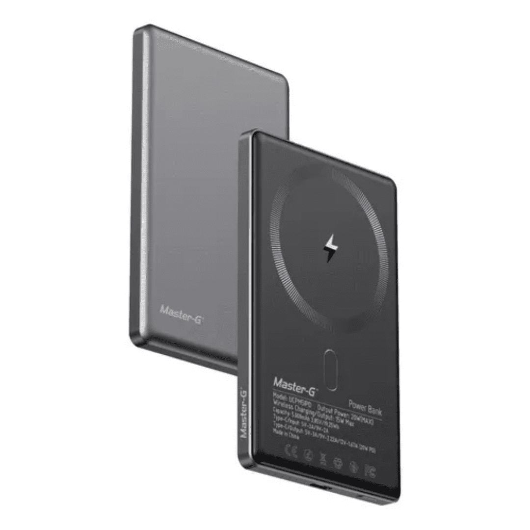 Master-g - Cargador Inalámbrico Magsafe 5.000 Mah Compatible Con Iphone
