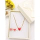 thumbnail image 2 of Set Conjunto Corazon Rojo Collar Abridores Chapado En Oro 18 Kl, 2 of 3