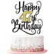 thumbnail image 1 of Decoración para tartas Ruscalin Happy 47th Birthday, negra y dorada, 1 of 7