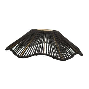 Ioensy - Pantalla De Lámpara Tejida, Pantalla De Lámpara Colgante Para Cubierta De Luz Colgante, Cafetería, Sala De Estar, Negro