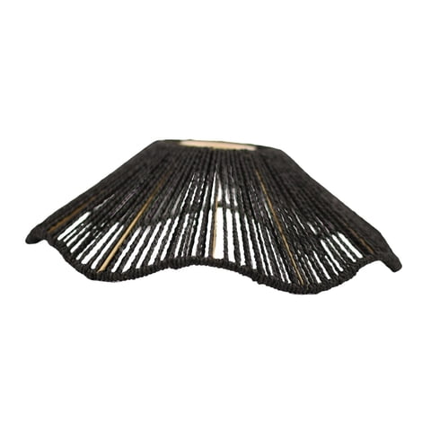 Ioensy - Pantalla De Lámpara Tejida, Pantalla De Lámpara Colgante Para Cubierta De Luz Colgante, Cafetería, Sala De Estar, Negro