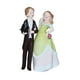 thumbnail image 5 of Adorno Para Tarta De Boda, Coleccionable, Romántico, Realista, Muñecos Para Tarta De Boda, Vestido Verde, 5 of 5