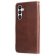thumbnail image 3 of Funda tipo cartera para Samsung Galaxy A54 5G con bolsillo con cremallera y ranuras para tarjetas – Función de soporte Marrón, 3 of 6