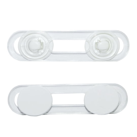 Seguros Adhesivo Para Muebles 2 Unidades Flexible 12cm Transparente Baby Dulccitto