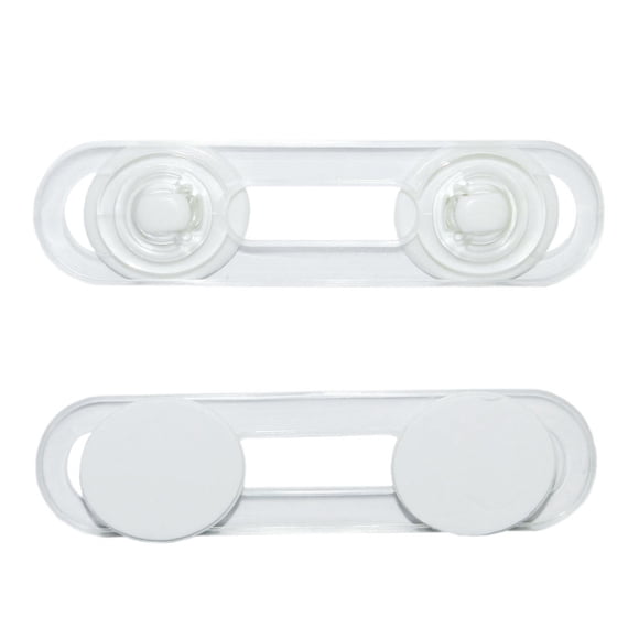 Seguros adhesivo para muebles 2 unidades Flexible 12cm Transparente