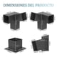 thumbnail image 5 of Kit Soportes Pérgola 3 Vías 9x9cm Acero Inclinado 15 Grados, 5 of 9