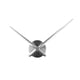 thumbnail image 2 of Reloj Movimiento Reloj Accesorios Eje Largo Para Oficina Cocina Dormitorio Plata, 2 of 5