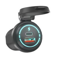 Bothyi - Enchufe De Cargador Usb Modificado Pd Tipo C + Qc 3.0 Para Carro De Golf De Barcos