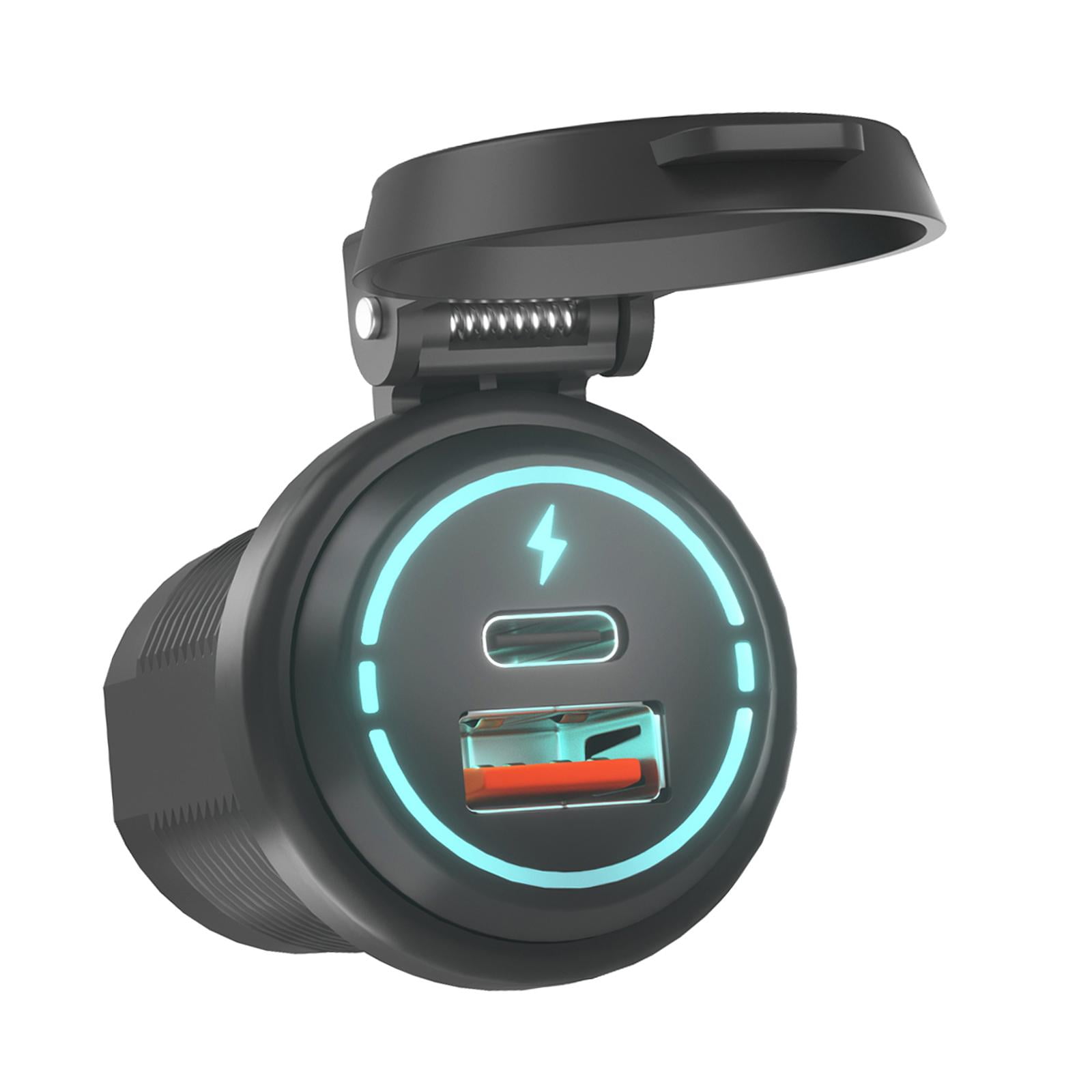 Bothyi - Enchufe De Cargador Usb Modificado Pd Tipo C + Qc 3.0 Para Carro De Golf De Barcos